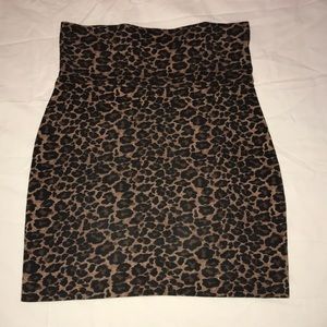 Cheetah Print Pencil Skirt
